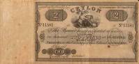 (№1827P-4r) Банкнота Цейлон (Шри-Ланка) 1827 год "2 Pounds"